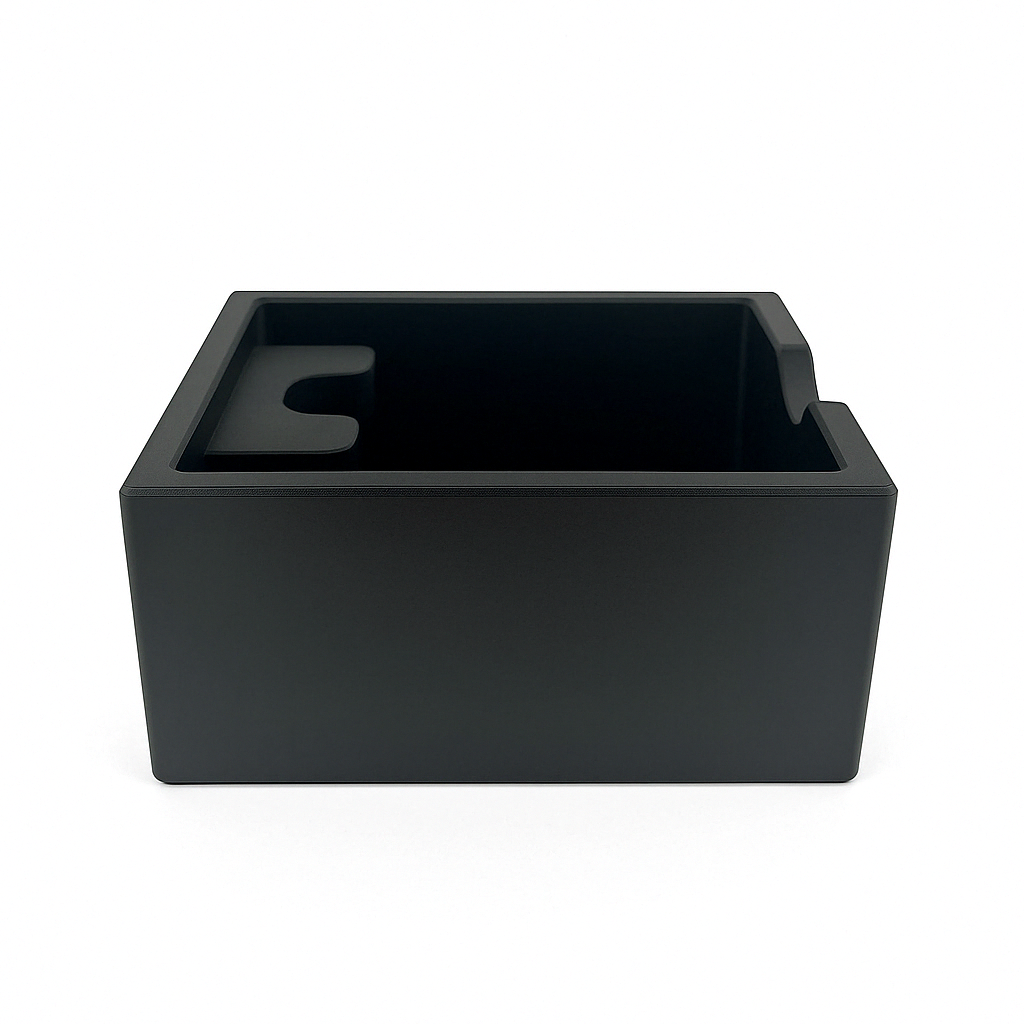 Knockbox m. portafilter stand