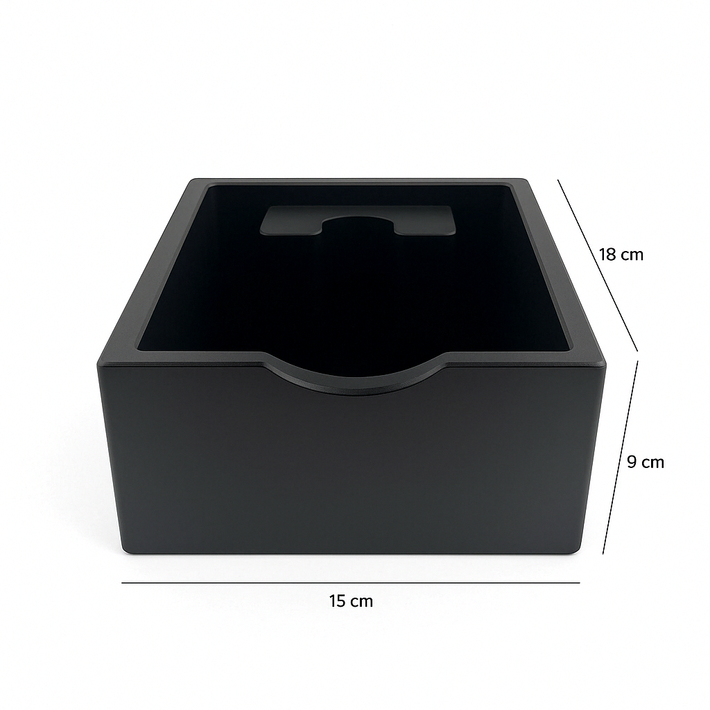 Knockbox m. portafilter stand
