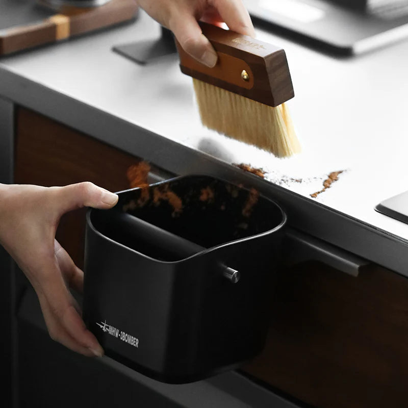 MHW-3BOMBER Espresso Square Knock Box 1200ml