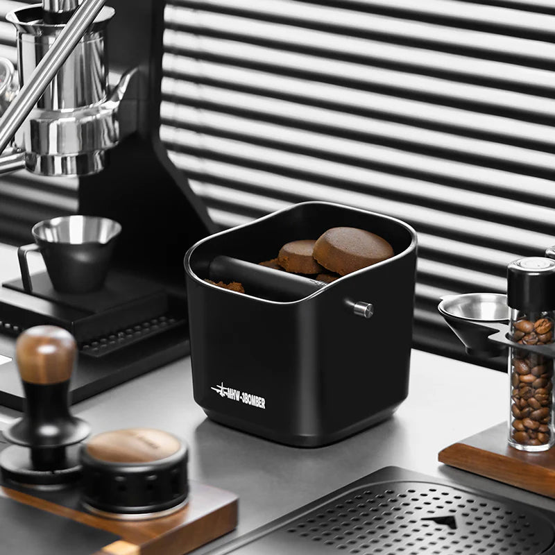 MHW-3BOMBER Espresso Square Knock Box 1200ml