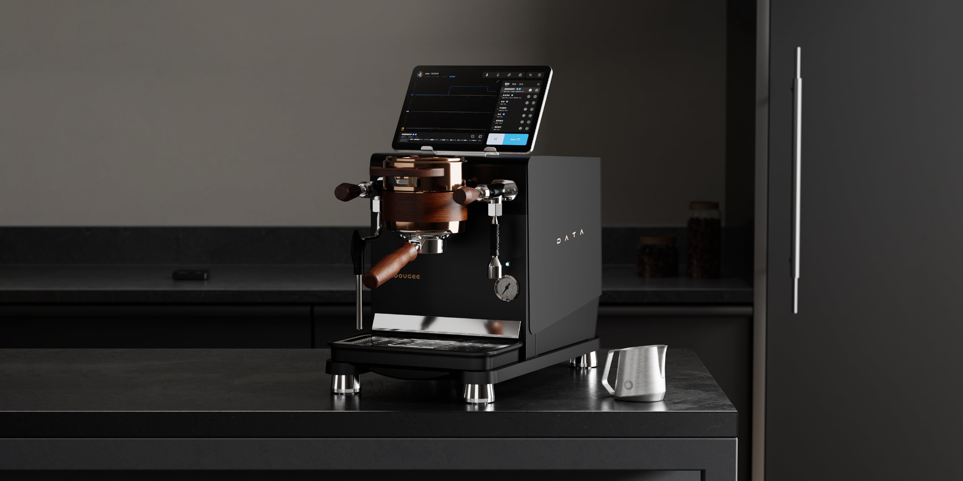 Wendougee Espresso Mashine DATA-S - Sort
